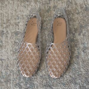 A New Day Women's Clear Jelly Flats